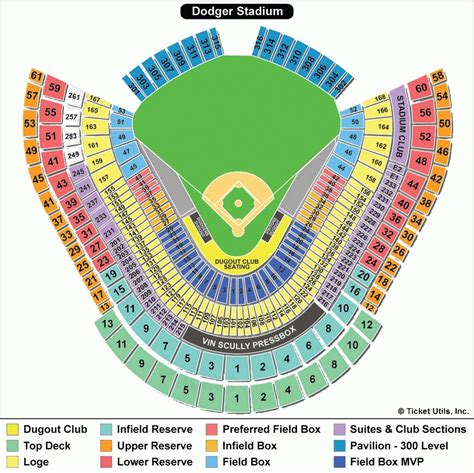 The 56K seats at Dodger Stadium are divided into various levels and ticket prices. . Detailed dodgers seating chart
